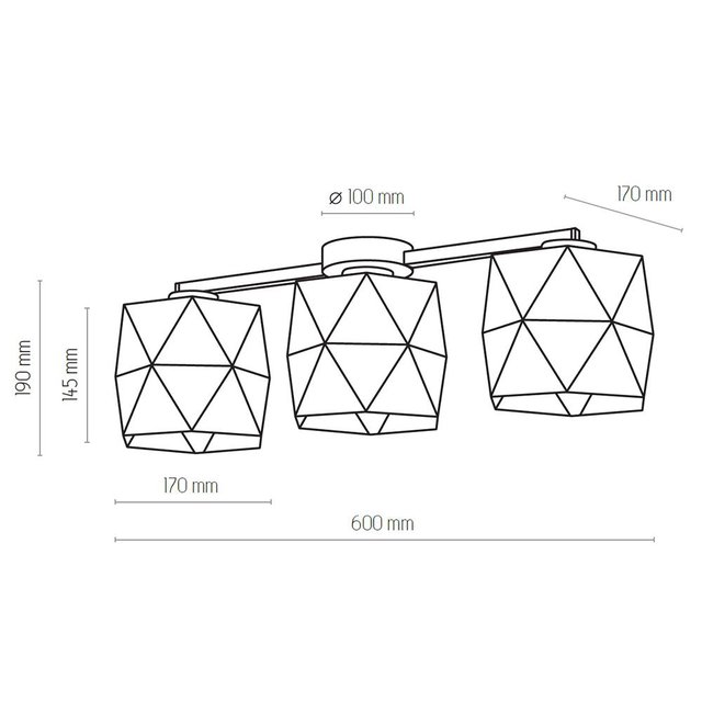 TK Lighting 1041 SIRO lampa sufitowa