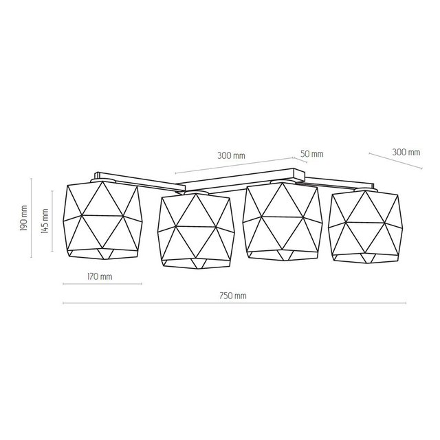 TK Lighting 1043 SIRO lampa sufitowa