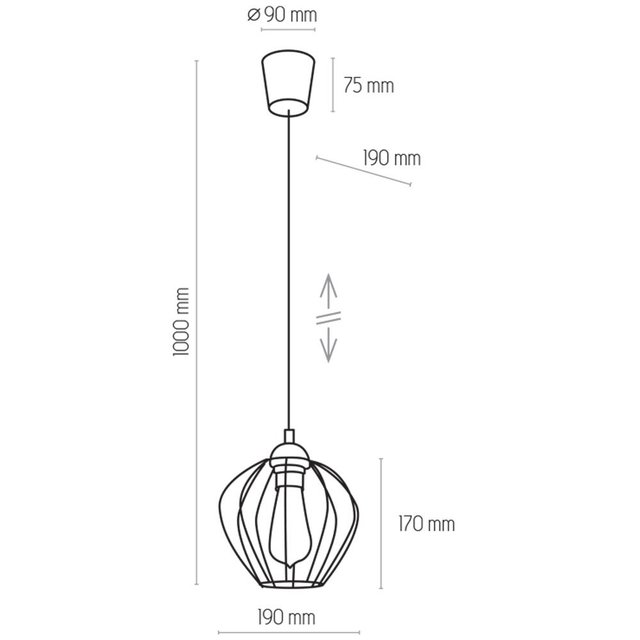 TK Lighting 1640 GALAXY lampa wisząca