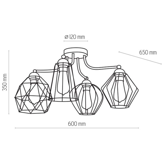 TK Lighting 1645 GALAXY lampa sufitowa