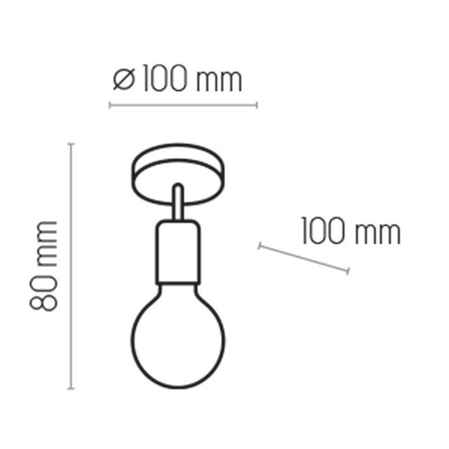 TK Lighting 1901 RETRO lampa sufitowa