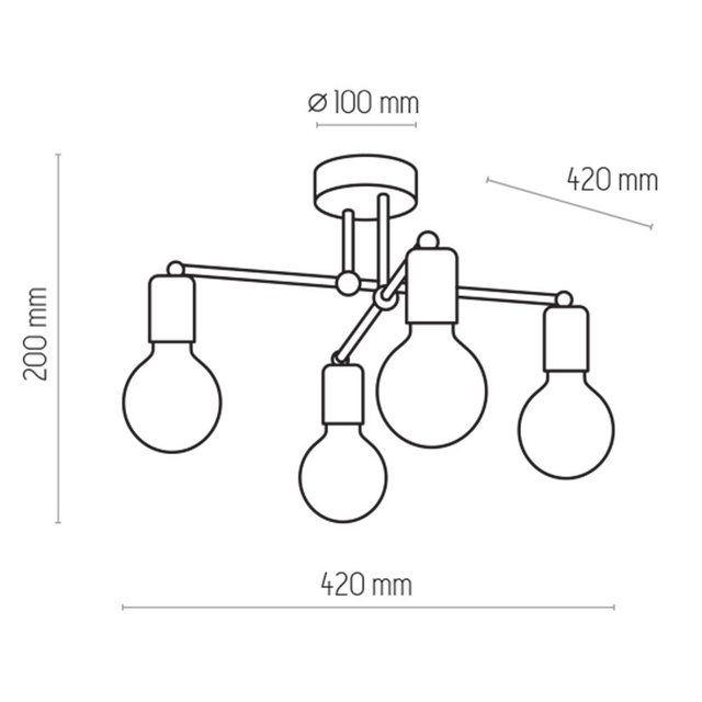 TK Lighting 1904 RETRO lampa sufitowa
