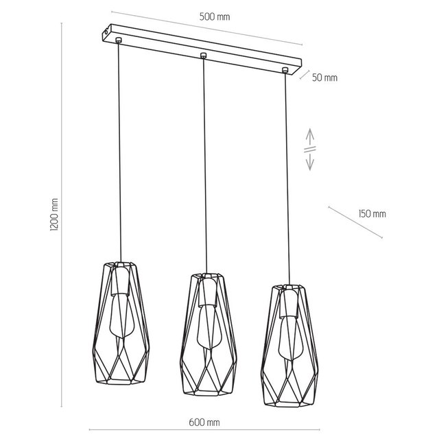 TK Lighting 2698 LUGO lampa wisząca