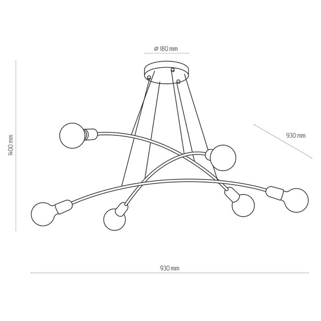 TK Lighting 2726 HELIX lampa wisząca