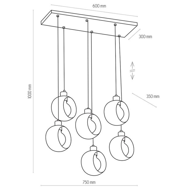 TK Lighting 2746 CYKLOP lampa wisząca