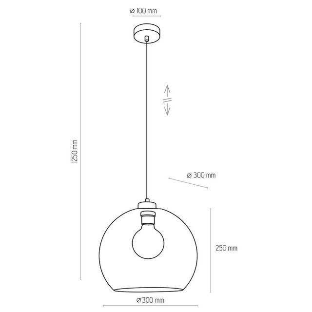 TK Lighting 2764 CUBUS lampa wisząca