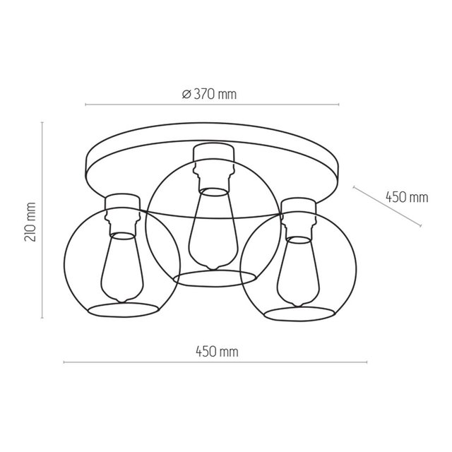TK Lighting 2776 CUBUS lampa sufitowa