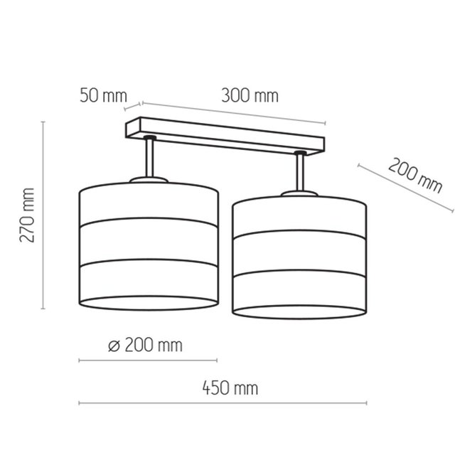 TK Lighting 3212 TAGO lampa sufitowa