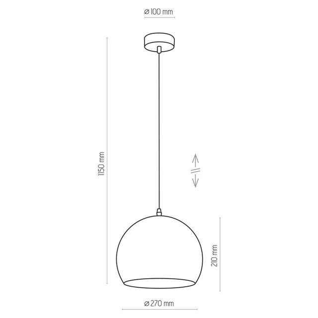TK Lighting 3434 YODA lampa wisząca