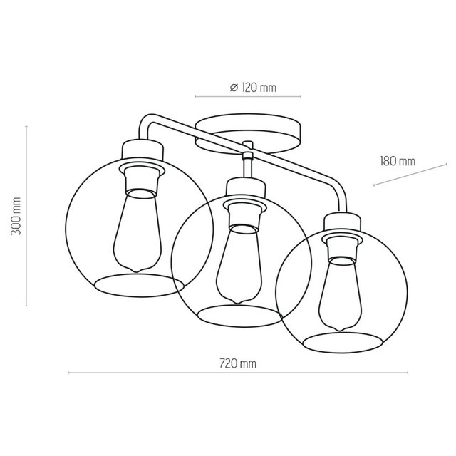 TK Lighting 4020 BARI lampa sufitowa