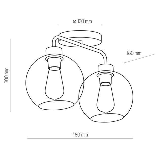 TK Lighting 4021 BARI lampa sufitowa