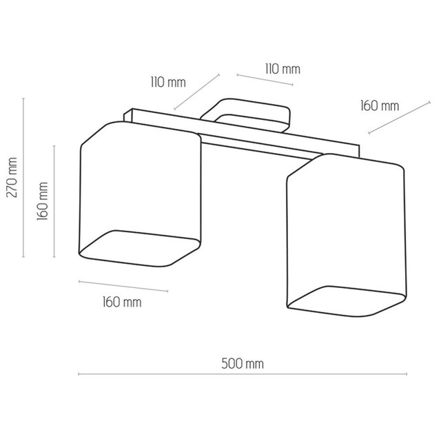 TK Lighting 4162 TORA lampa sufitowa