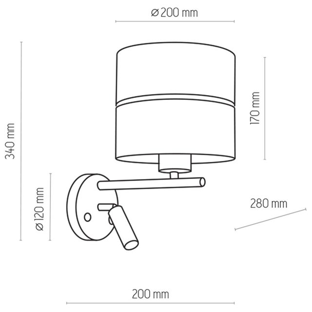 TK Lighting 4176 HILTON kinkiet