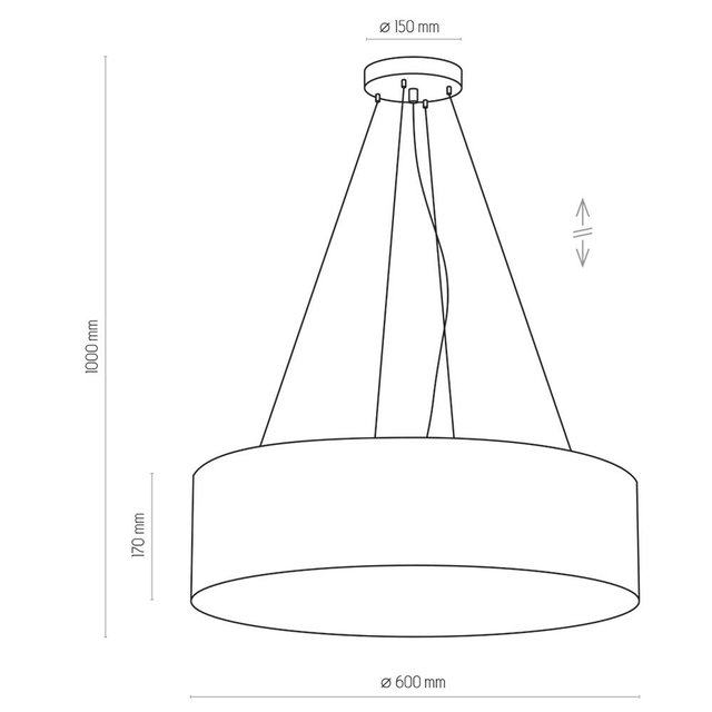 TK Lighting 4247 RONDO lampa wisząca