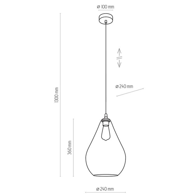 TK Lighting 4322 FUENTE lampa wisząca