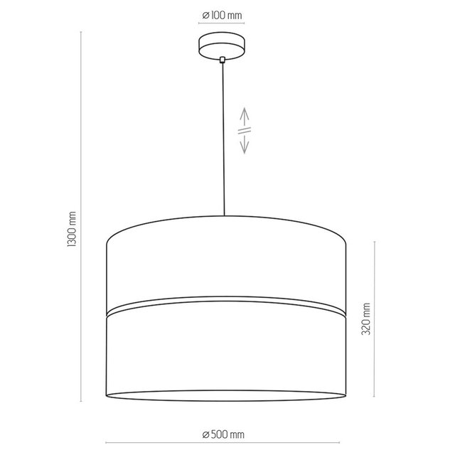 TK Lighting 4346 HILTON lampa wisząca