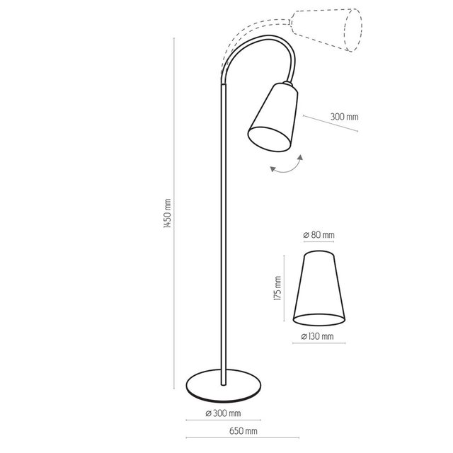 TK Lighting 5166 WIRE lampa podłogowa