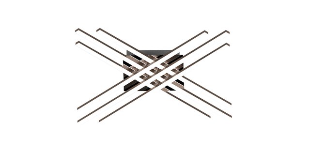 Zuma Line PL99829-6 CROSS lampa sufitowa